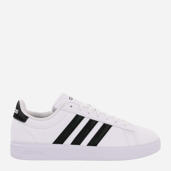 Tenisówki męskie z eko skóry adidas Grand Court 2.0 GW9195 44.5 Biały/Czarny (4065427721767)