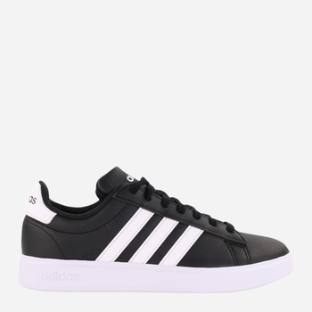 Tenisówki męskie z eko skóry adidas Grand Court 2.0 GW9196 40.5 Czarny/Mleczny (4065426234060)