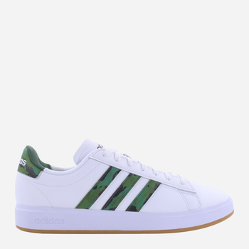 Tenisówki męskie z eko skóry adidas Grand Court 2.0 GY2486 46.5 Biały/Zielony (4066748727827)