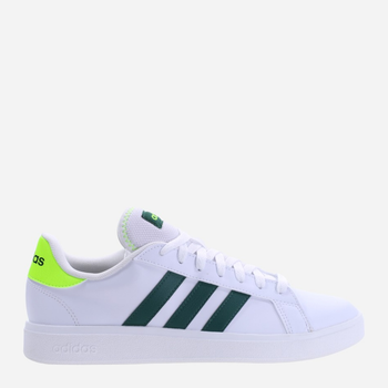 Tenisówki męskie z eko skóry adidas Grand Court Base 2.0 ID4450 43.5 Biały/Zielony (4066755355846)