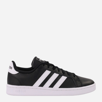 Tenisówki męskie z eko skóry adidas Grand Court F36393 44.5 Czarny/Biały (4059808084701)