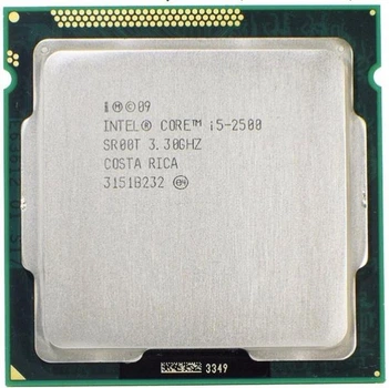 Процессор s1155 Intel Core i5-2500, 2,7-3,3 МГц, 4-4 core, Intel HD Graphics 2000, 95W Б/У