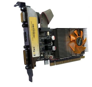 Видеокарта PCI-e Zotac GeForce GT 520 (1Gb, GDDR3, 64-bit, VGA, DVI, HDMI (ZT-50604))