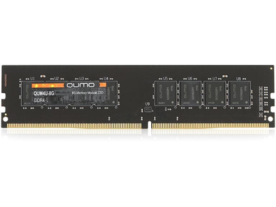Оперативная память 8 ГБ, DDR4, QUMO (для настольных ПК, 2400 МГц, 1.2, CL16, QUM4U-8G2400P16) Б/У