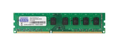 Оперативная память 4 ГБ, DDR3, для ПК, Goodram (1333 МГц, 1.5 В, CL9, GR1333D364L9/4G) Б/У