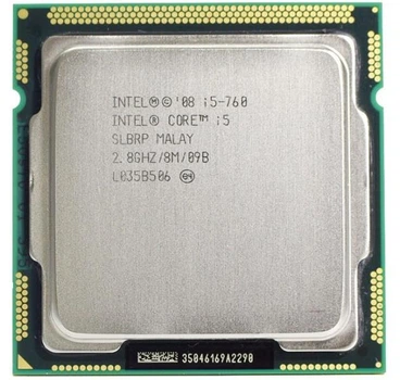 Процессор s1156 Intel Core i5-760, 2,8-3,33 МГц, 4-4 core, Нет, 95W Б/У