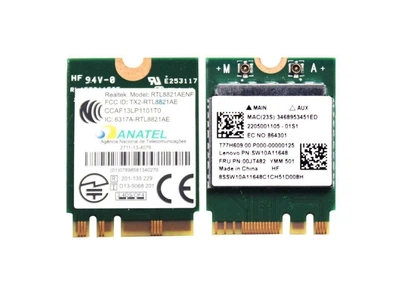 WIFI Модуль Realtek Anatel RTL8821AENF (802.11ac, 433Mbps, 2.4GHz, Bluetooth 4.0) Б/У