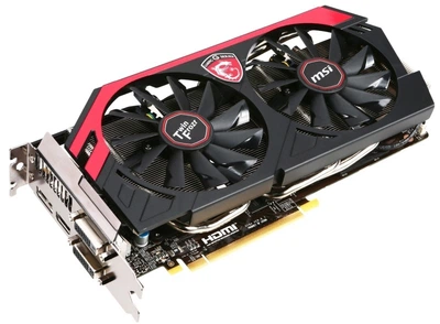 Видеокарта MSI GeForce GTX 760 (2 ГБ, GDDR5, 256 бит, 1085/6008 МГц, DVI, HDMI, DPort, N760 TF 2G Б/У