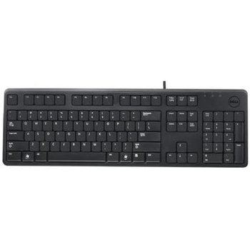 Клавіатура провідна Dell KB-212-B, USB, 104, повнорозмірна Б/В