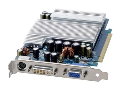 Видеокарта ASUS GeForce 6600 (256 МБ, GDDR3, 128 бит, 300/500 МГц, VGA, DVI, EN6600LE/Silencer/TD Б/У