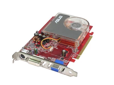Видеокарта ASUS Radeon X1300 (256 МБ, GDDR3, 32 бит, 400/600 МГц, VGA, DVI, EAX1300Pro/TD/256M Б/У