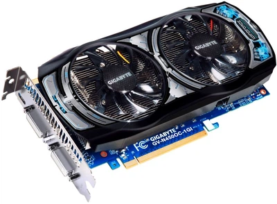 Видеокарта Gigabyte GeForce GTS 450 (1 ГБ, GDDR5, 128 бит, 830/3608 МГц, НиДаНетНетGV-N450OC- Б/У