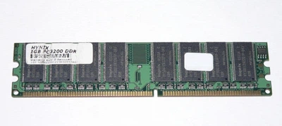 Оперативная память 1 ГБ, DDR, для ПК, Hynix (400 МГц, 2.5 В, CL3, HY5DU12822DTP-D43) Б/У