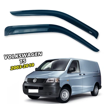 Дефлекторы окон (ветровики) для Volkswagen T5 2003-2010 накладные на скотче (DEFL) Q2