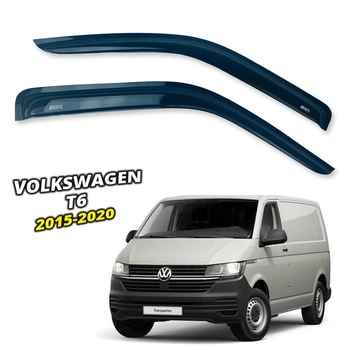Дефлекторы окон (ветровики) для Volkswagen T6 2015+ накладные на скотче (DEFL) Q2