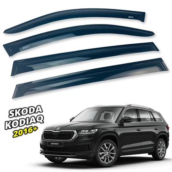 Дефлектори вікон (вітровики) для Skoda Kodiaq 2016+ накладні (DEFL) Q2