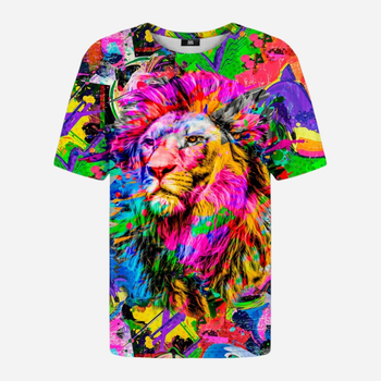 Koszulka męska Mr. Gugu & Miss Go Colorful Lion Tsh2202 M Multicolor (5903845211561)