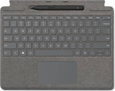 Etui z klawiaturą Microsoft Surface ACC Typecover dla Pro10 z piórem Pen2 Platyna (8X8-00168)