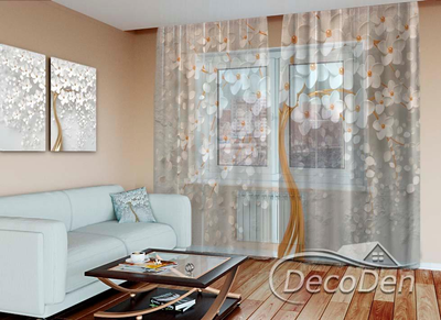 3D - Фото Тюль PHOTODECOR "Дерево"
