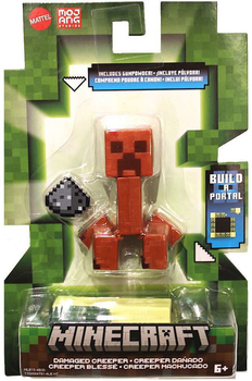 Фігурка базова Minecraft Build-A-Portal Figure Damaged Creeper  (0194735111138)