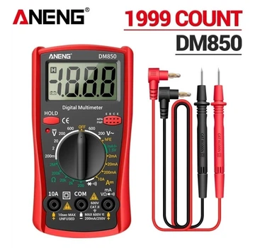 Універсальний мультиметр тестер-вольтметр Digital Multimeter ANENG DM-850 червоний