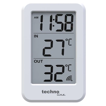 Термометр с выносным датчиком для дома максимальная температура 69.9°C белый Technoline PS-0545