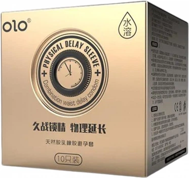 Презервативи OLO Physical Delay Sleeve + пролонгуючі 10 шт (ROZ6501053312)