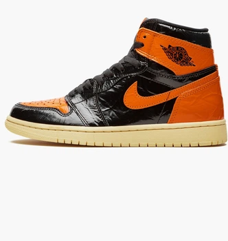Кроссовки Air Jordan 1 Retro High Og Black/Orange 555088-028 45
