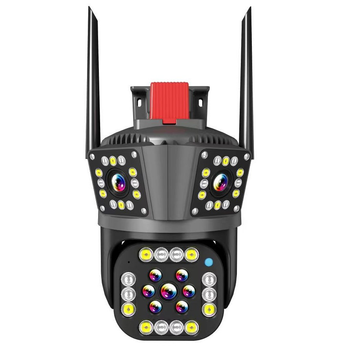 2+2+2Мп Wi-Fi відеокамера з трьома об'єктивами вулична YOSO YOIPC49D6MP50 PTZ 2.8mm V380