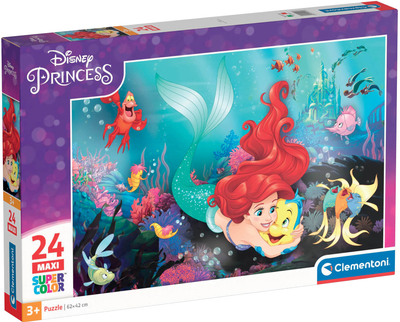 Puzzle Clementoni The Little Mermaid serii MAXI 24 elementy 24243 (8005125242436)