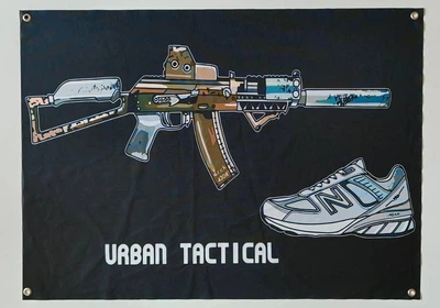 Флаг баннер Urban Tactical на люверсах 1000х700 мм