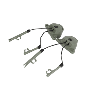 Адаптер FMA EX Headset and Helmet Rail Adapter Set GEN2 на гарнітуру Peltor Comtac Зелений