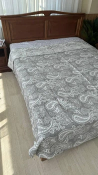 Покрывало муслиновое износостойкое 150x200 см Серый (П4К-M-muslin09)