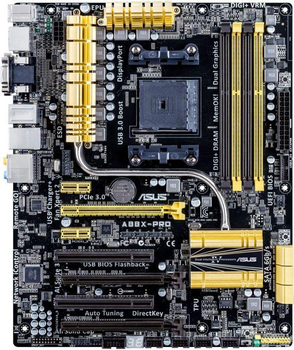 Материнская плата Socket FM2+ ASUS A88X-PRO SLI c HDMI Видео ( sFM2+ / FM2, DDR3, SATA III, USB 3.0, AMD A88X , PCI-Ex16 ) Б/У