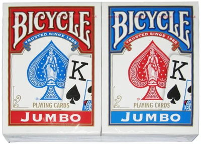 Гральні карти Bicycle Jumbo Index 2-pak (0073854600887)