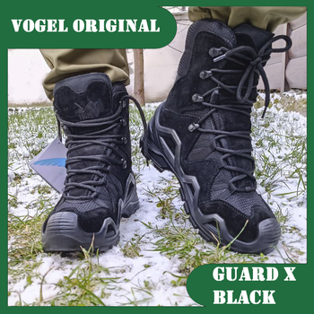 Берці тактичні 4 сезона Vogel Вогель Guard Х Waterproof Black 45