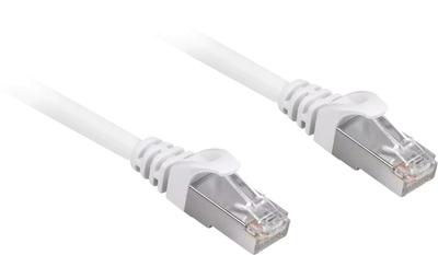 Patchcord Sharkoon Cat 6a S/FTP 15 m Biały (4044951020348)