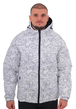Куртка KAIFANGELU 25-9113 03 2XL бело-чёрная