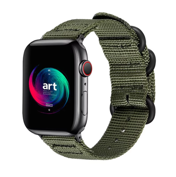 Нейлоновий ремінець Fruct Military Band для Apple Watch 42/44/45/46/49 mm (17-22 см) Green