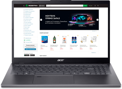 Ноутбук Acer Aspire 15 A15-41M-R6PL (NX.KXAEU.005) Steel Gray