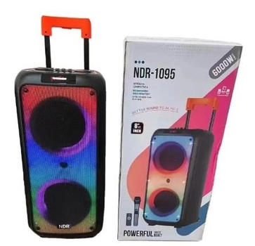 Колонка NDR-1095 Bluetooth-Колонка на колесиках, RGB, 8 дюймов 6000 Вт 4500 mAh для караоке (NDR-1095)