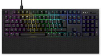 Клавиатура NZXT Function /с подсветкой/красные переключатели (KB-1FSUK-BRBK) Черная 285624