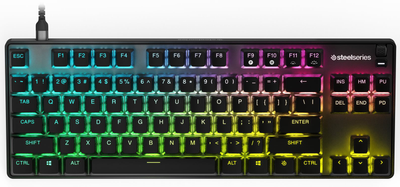 Клавіатура SteelSeries Apex 9 TKL Linear OptiPoint Optical /з підсвічуванням/(64847BK) Чорна РК 285633