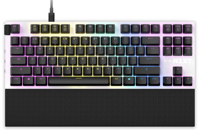 Клавиатура NZXT Function TKL /с подсветкой/красные переключатели (KB-1TKUS-WRWH) Белая 285626