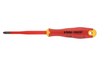 Отвертка высоковольтная Felo Ergonic Z2x100x115 мм E-Slim, PlusMinus 1000 В, CrMoV сталь 41729390 (11086)