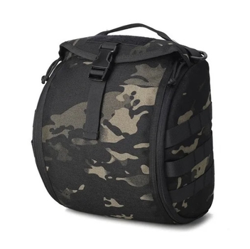 Сумка сум Mil-Tec для шолома з кріпленням Molle Чорний (Kali) KL802