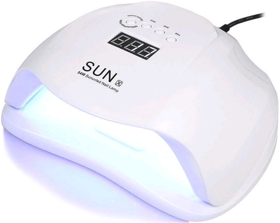 Лампа для маникюра Nail Lamp SUN X 54W для покрытия ногтей гель лаком, гелем UV/LED White