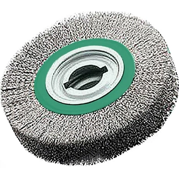 Щетка цилиндрическая LESSMANN 250х100х60-50,8 нержавеющая гофрированная проволока 0,20 мм 3600 об/мин 377044 (13778)