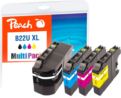 Zestaw tuszy Peach Tinte Spar Pack do HP 963 Black 2 x 30 ml + Color 3 x 14 ml (7640460547238)