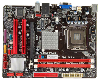 Материнская плата Biostar G41D3+ VER: 6.3, Intel G41, mATX, s775 БУ